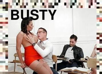 Crazy Classroom Sex Fantasy With Busty Mature Teacher