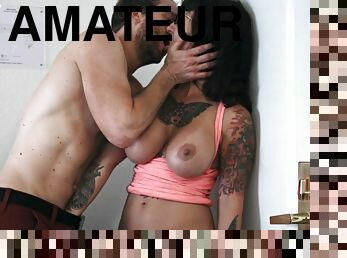 Tattooed slut brutal sex