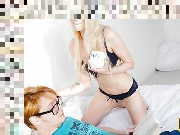 SIS.PORN. Blonde teen in lingerie gets rejected by her boyfriend