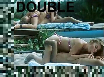 Moana Pozzi DP anal foursome - Double anal contact 1995