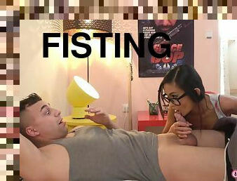 fisting, velho, orgasmo, cona-pussy, magro, louca, dedos, 18-anos, engraçado, mais-velho