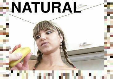 Teen Gina Gerson - Solo with fruits
