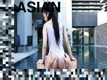 asiatique, énorme, vieux, chatte-pussy, fellation, ados, doigtage, 18ans, piscine, chevauchement