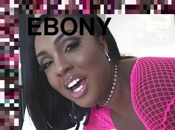 Gorgeous ebony MILF enjoys hardcore old and young sex
