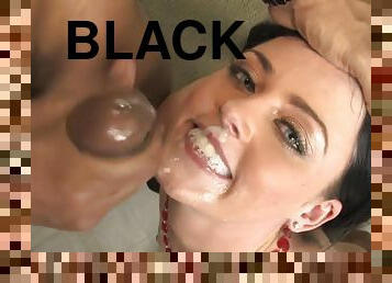 Horny coquette Sophie Dee enjoys gigantic black cock