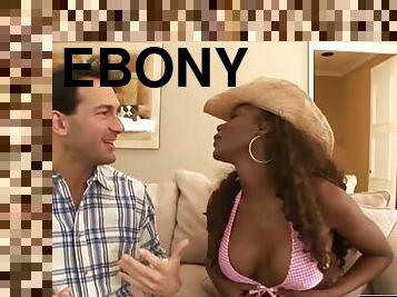 Ebony Girl Makes A Guy Cum Load - nyomi banxxx