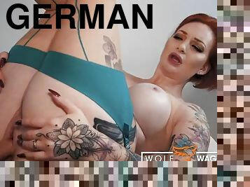 The brunette Zara Durose loves German cocks! Wolfwagner.com