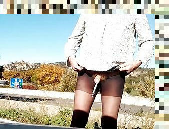 masturbation, en-plein-air, transsexuelle, amateur, jouet, hardcore, branlette, lingerie, gode