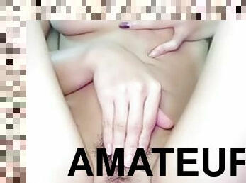 peluda, masturbação, amador, anal, brinquedo, dedos, rabo, castor