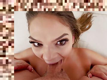 Athena Faris POV deepthroat video