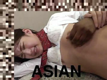 Naughty asian vixens interracial rough sex