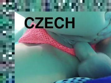 Pretty Czech Bianca Ferrero Gets Spunk On Tits