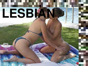 fiesta, ruso, lesbiana, hardcore, estrella-del-porno, novia, piscina, realidad