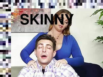 Skinny dude likes to fuck chubby MILFs