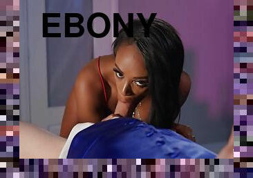 Ebony hot glamour beauty Lola Marie interracial porn video