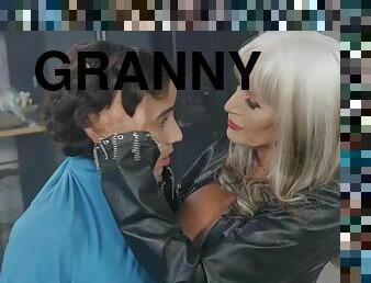 Horny Granny Sally D'Angelo Seduces Latina Youngster Ricky