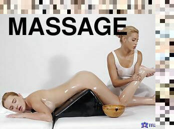Desirable Wet Oily Babes Slippery Trib 1 - Massage Rooms