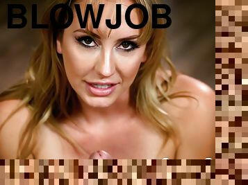 Blonde Pornstar Brett Rossi Wants Every Drop Of His Cum - brett rossi