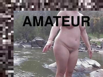 Nude Hiking, Swimming & Dicking - amateur BBW outdoor sex
