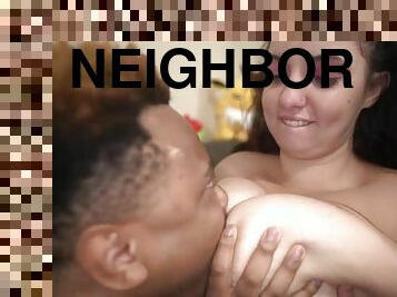Horny and Voluptuous Neighbor Is Back Interracial Sex