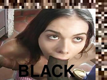 Aimee Tyler takes 3 big black dicks in foursome gangbang orgy