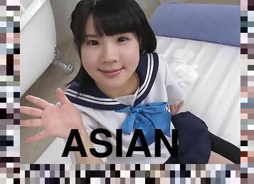 Asian lewd Schoolgirl Ami crazy xxx scene