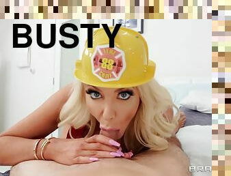 Blonde busty MILF Nicolette Shea spicy porn video
