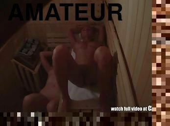 amatör, kam, sapık-voyeur, sauna, şaşırtıcı, çekoslovakyalı