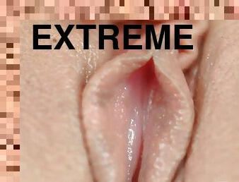 extrême, masturbation, chatte-pussy, babes, jouet, gode, action, magnifique, brunette