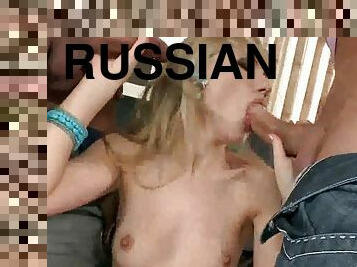 russisk, anal, blowjob, tenåring, pornostjerne, dobbel, første-gang, penetrering