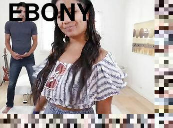 gordo, cona-pussy, ébona, adolescente, bbw, pequeno