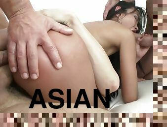 asiático, esposa, anal, babes, mamada, interracial, hardcore, mamá, corrida-interna, sexo-en-grupo