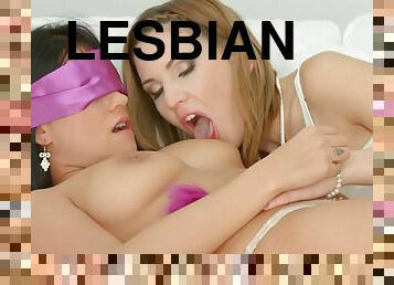lesbisk, porrstjärna, fingerknull, blond, kinky, söt-sweet