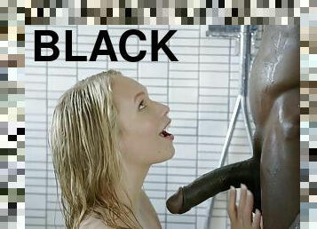 babes, fellation, interracial, ados, ejaculation-interne, black, jeune-18, blonde, chevauchement, bâillonnement