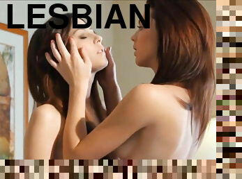 amatir, sayang, lesbian-lesbian, remaja, permainan-jari, cantik