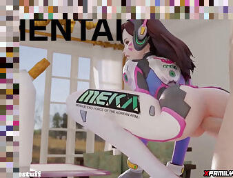 Sexually Attractive rump Dva and other heroes get fornicateed hard