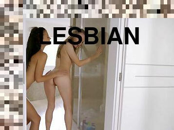 chatte-pussy, lesbienne, bout-a-bout, humide