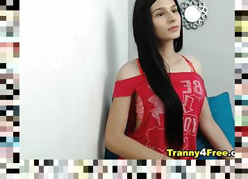 masturbação, transsexual, amador, anal, babes, chupanços, transsexual-tranny, dedos, gozando, meias-calças