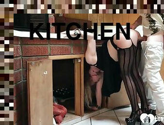 I Bent Over In The Kitchen And He Smashed My Pussy - Homemade Sex