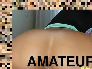 Hottie Latina Teenager Butt Sex Closeup with Perfect Bubble Bum - Toys