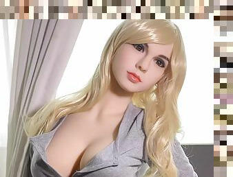 Busty sex doll Petite young blonde waiting for your cumshot