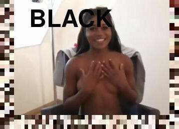 Black girl exposed and fucked by white cock