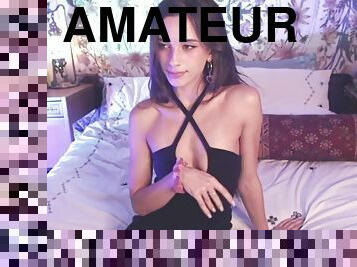 mastürbasyon-masturbation, amatör, genç, web-kamerası, tek-kişilik