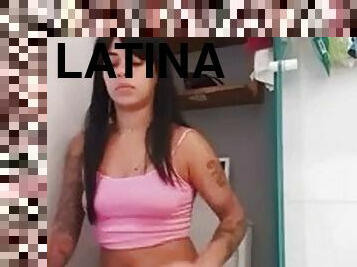 banhos, latina, loira, chuveiro