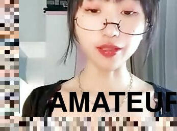 asiatisk, amatör, webbkamera, rumpa-butt, ensam, kinesisk, blottande