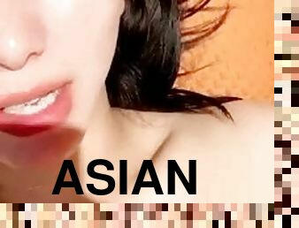 asiatique, amateur, ados, jouet, horny, webcam, solo, masque
