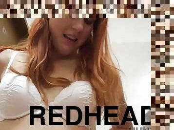 Redhead moans when pickup fucks her from behind hubby