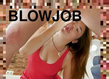 blowjob-seks-dengan-mengisap-penis, remaja, gambarvideo-porno-secara-eksplisit-dan-intens, berambut-merah, pacar-perempuan, manis-sweet, fetish-benda-yang-dapat-meningkatkan-gairah-sex, dicukur