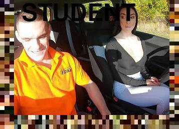 Fake Driving School - Instructor Cheats With Hot Student 1 - Lady Gang