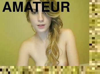 masturbation, amateur, ados, webcam, mignonne